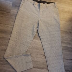 Mens gray plaid pants
